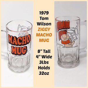 1979 Tom Wilson Ziggy Macho Mug Tankard Beer Stein